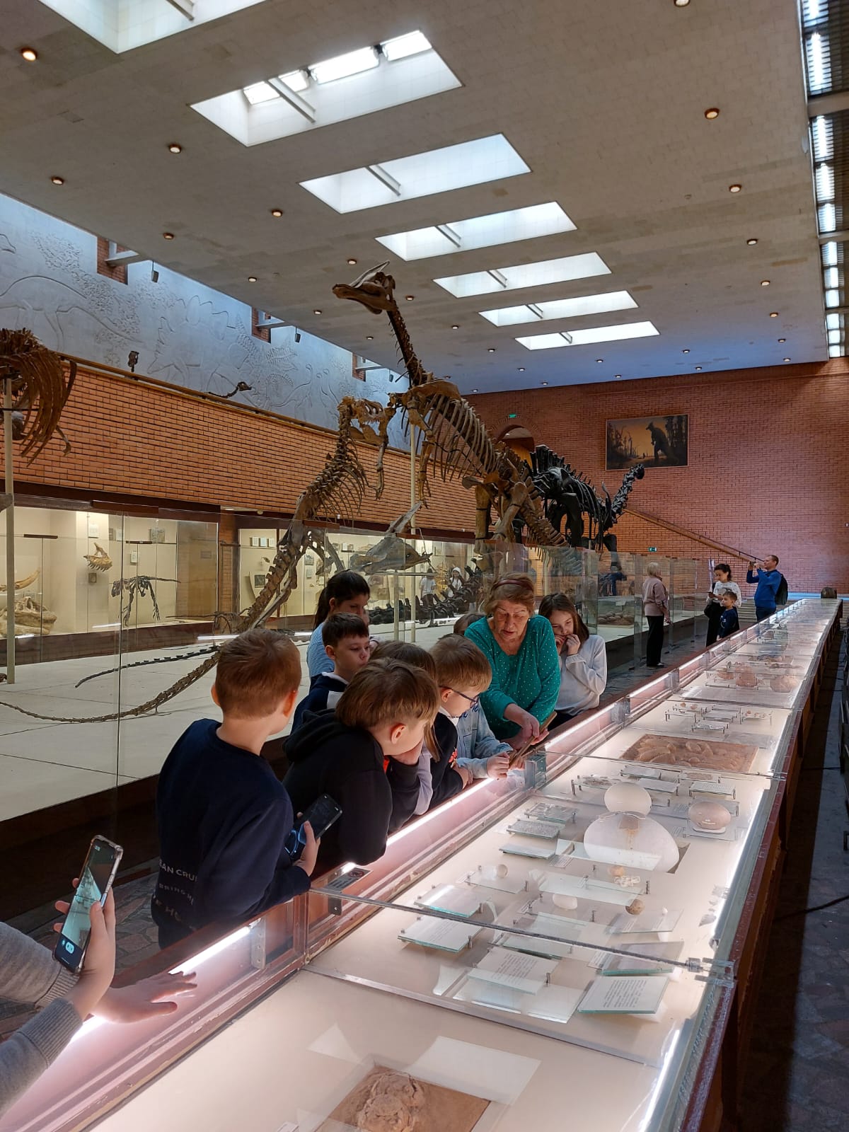 Ребята из 3"А", 3"В" класса посетили Палеонтологический музей с экскурсией "Основные типы древних животных, их наиболее интересные и крупные представители".